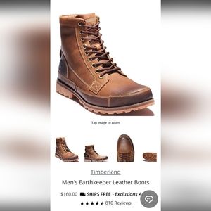 Men's Timberland Earthkeepers Leather Boots Size 11